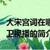 大宋宮詞在哪個衛視播（關于大宋宮詞在哪個衛視播的簡介）