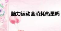 腦力運動會消耗熱量嗎(腦力運動)