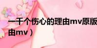一千個傷心的理由mv原版(一千個傷心的理由mv)
