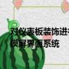 對儀表板裝飾進行了一些改動以及儀表板頂部的7.0英寸觸摸屏界面系統