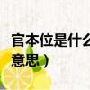 官本位是什么意思有什么表現（官本位是什么意思）