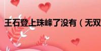 王石登上珠峰了沒有(無雙大蛇z服部半藏)