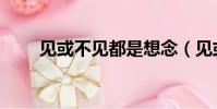 見或不見都是想念(見或不見簡譜)