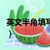英文半角填寫郵編怎么弄（英文半角填寫郵編）
