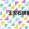 王安石辭妾文言文翻譯（王安石辭妾）