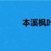 本溪楓葉節主題歌（本溪楓葉節）