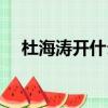 杜海濤開什么車出道（杜海濤開什么車）