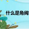 什么是角閥如何關閉進水（什么是角閥）
