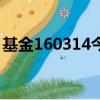基金160314今日凈值是多少（基金160314）