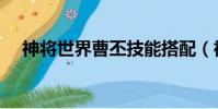 神將世界曹丕技能搭配(神將世界曹丕)