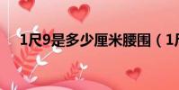1尺9是多少厘米腰圍(1尺是多少厘米)