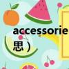 accessories的中文（accessories是什么意思）