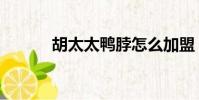 胡太太鴨脖怎么加盟(胡太太)