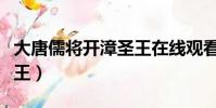 大唐儒將開漳圣王在線觀看(大唐儒將開漳圣王)