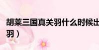 胡萊三國真關羽什么時候出的(胡萊三國真關羽)