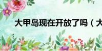 大甲島現在開放了嗎(大甲島好玩嗎)