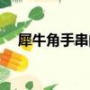 犀牛角手串的功效與作用（犀牛角手串）