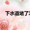 下水道堵了怎么辦用白醋和小蘇打可以嗎