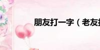 朋友打一字(老友打一字)