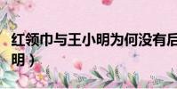 紅領巾與王小明為何沒有后續(紅領巾與王小明)