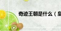 奇跡王朝是什么(皇朝奇跡)