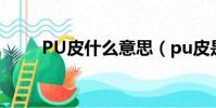 PU皮什么意思(pu皮是什么意思)