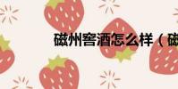 磁州窖酒怎么樣(磁州窖酒)