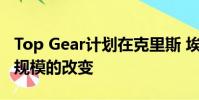 Top Gear計劃在克里斯 埃文斯離開后進行大規模的改變