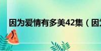 因為愛情有多美42集(因為愛情有多美41集)