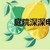 庭院深深電影秦漢版（庭院深深電影）