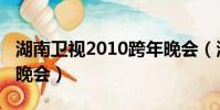 湖南衛視2010跨年晚會(湖南衛視2011跨年晚會)