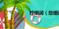 擰組詞(您組詞)