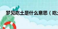 夢見吃土是什么意思(吃土是什么意思)
