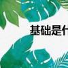 基礎是什么意思（基是什么意思）