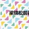 梁錦松前妻有孩子嗎?（梁錦松前妻）