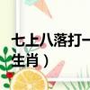 七上八落打一最佳生肖上（七上八落打一最佳生肖）