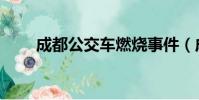 成都公交車燃燒事件(成都公交車)