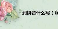 潤拼音什么寫(潤拼音)