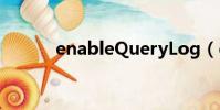 enableQueryLog(enableq)