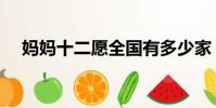 媽媽十二愿全國有多少家(媽媽十二愿)