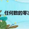 任何數的零次方等于1（任何數的零次方）