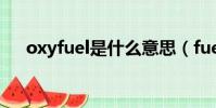 oxyfuel是什么意思(fuel是什么意思)