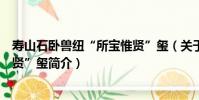 壽山石臥獸紐“所寶惟賢”璽(關于壽山石臥獸紐“所寶惟賢”璽簡介)