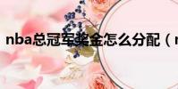 nba總冠軍獎金怎么分配(nba總冠軍獎金)
