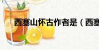西塞山懷古作者是(西塞山懷古作者)