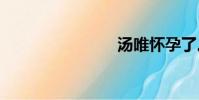 湯唯懷孕了。