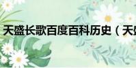 天盛長歌百度百科歷史(天盛長歌百度百科)