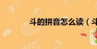 斗的拼音怎么讀(斗的拼音)