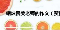 蠟燭贊美老師的作文(贊揚老師的作文)