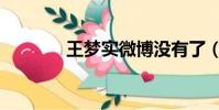 王夢實微博沒有了(王夢實)